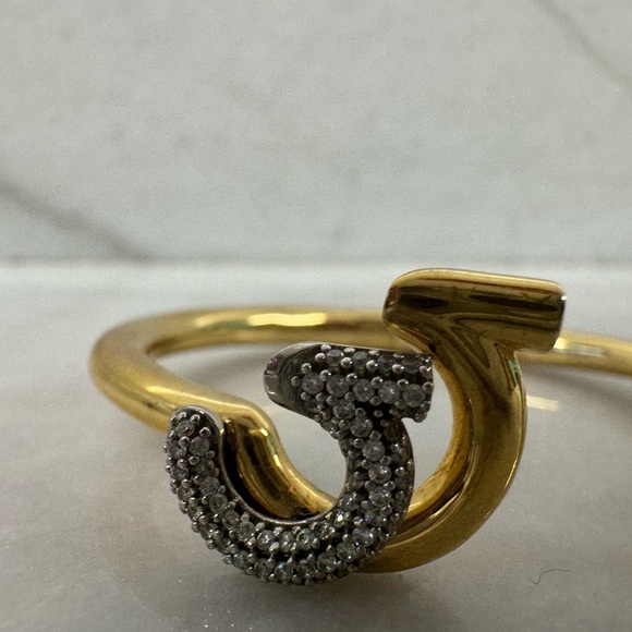 Salvatore Ferragamo Crystal Gancini Women's Bracelet - Picture 3 of 7